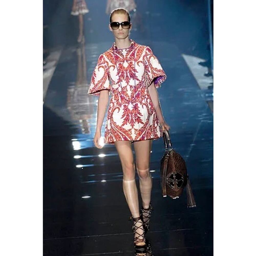 Gucci SS2007 Runway Cage Strappy Platform Lace Up Spice Brown Sandals US 7.5 - Picture 15 of 15